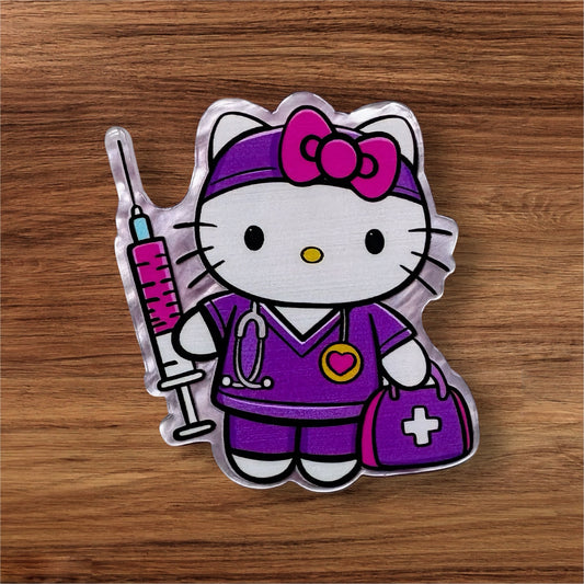Nurse Kitty Acrylic Flatback