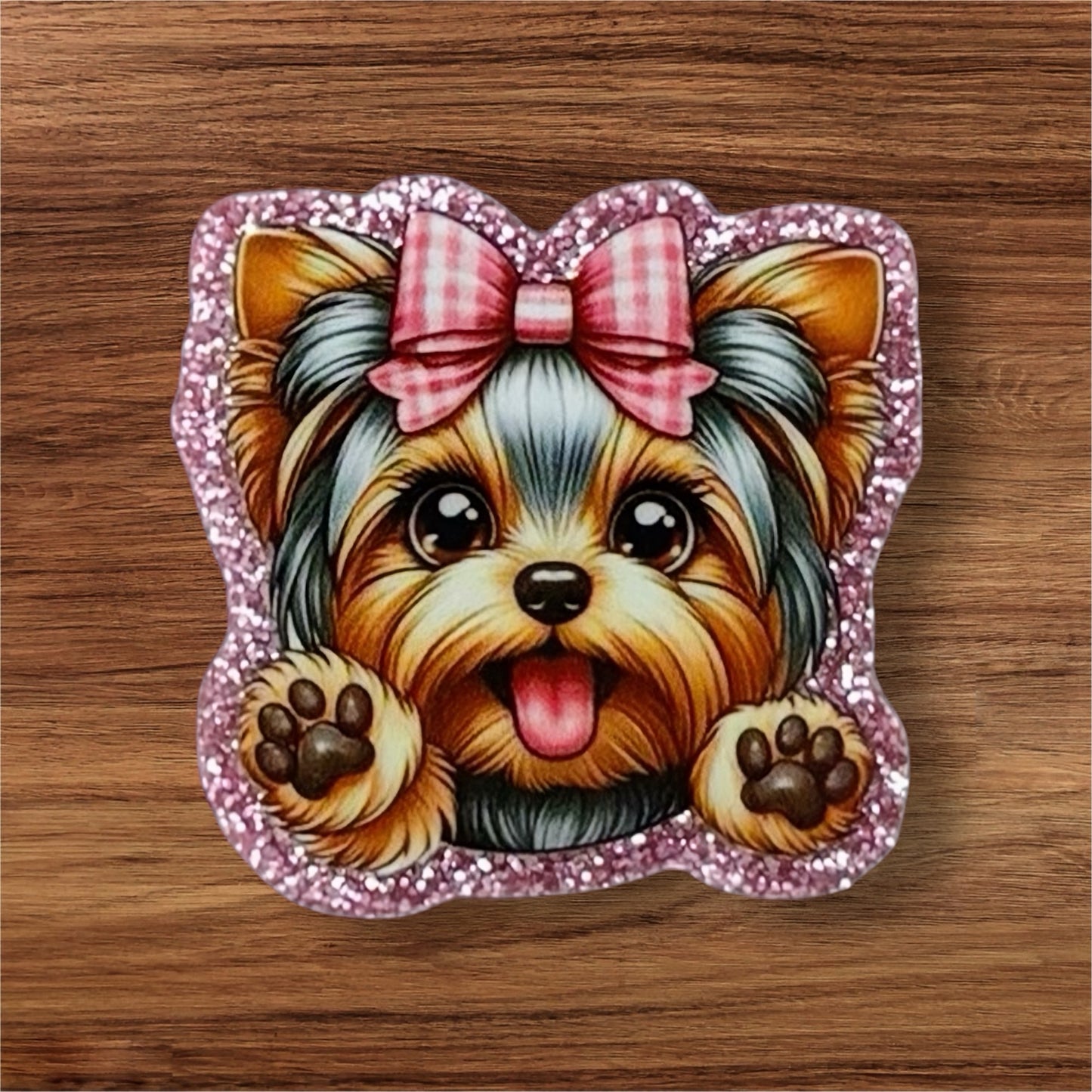 Yorkie Acrylic Flatback