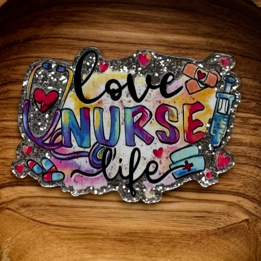 Love Nurse Life Acrylic Flatback