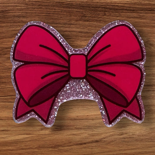 Pink Bow Acrylic Flatback