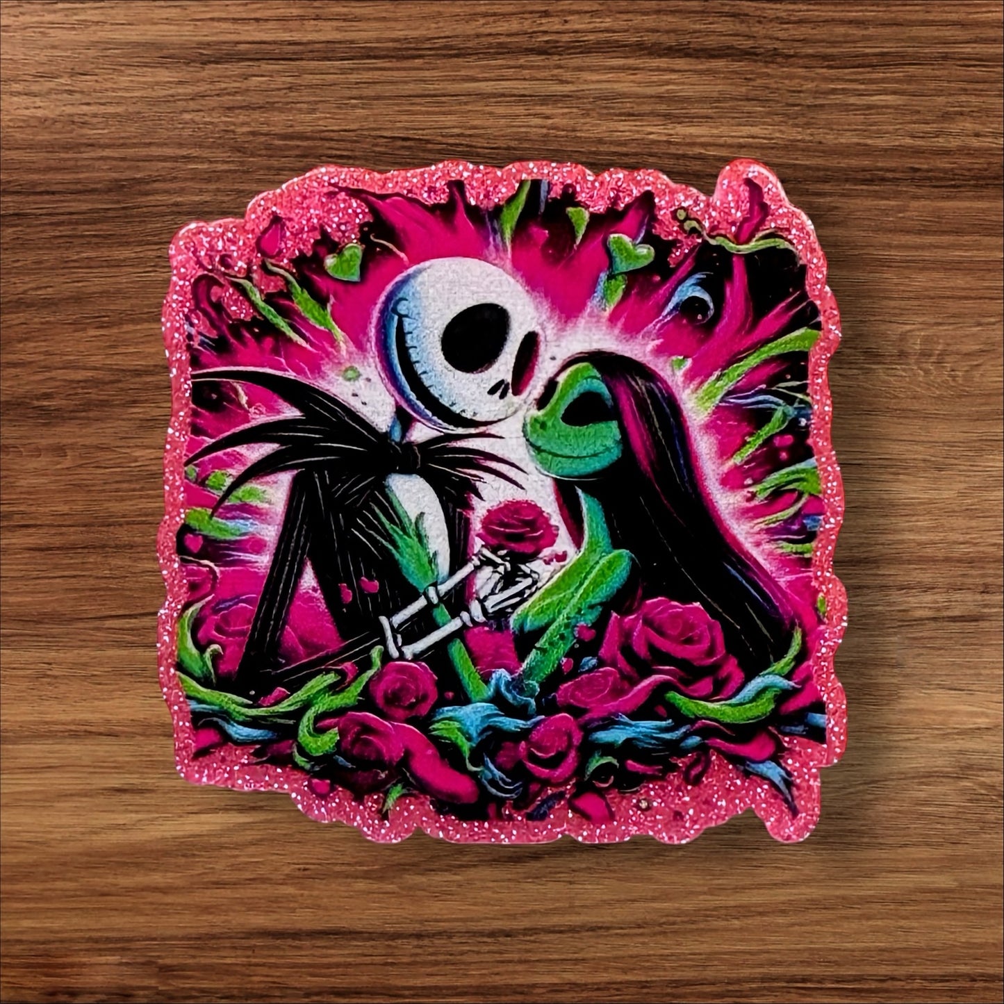 Skeleton Couple Acrylic Flatback