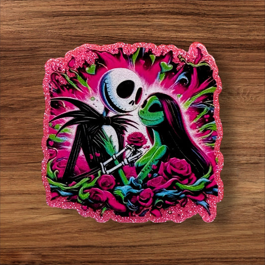 Skeleton Couple Acrylic Flatback