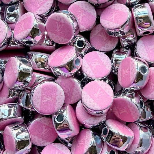 Round Designer Acrylic Bead