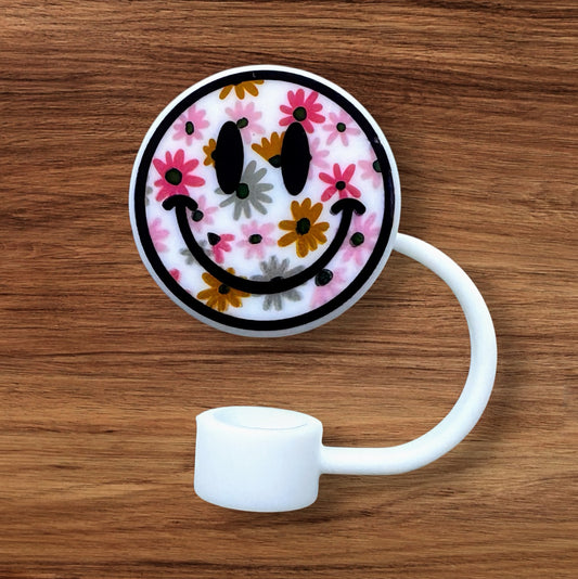 Round Silicone Straw Topper (Custom)