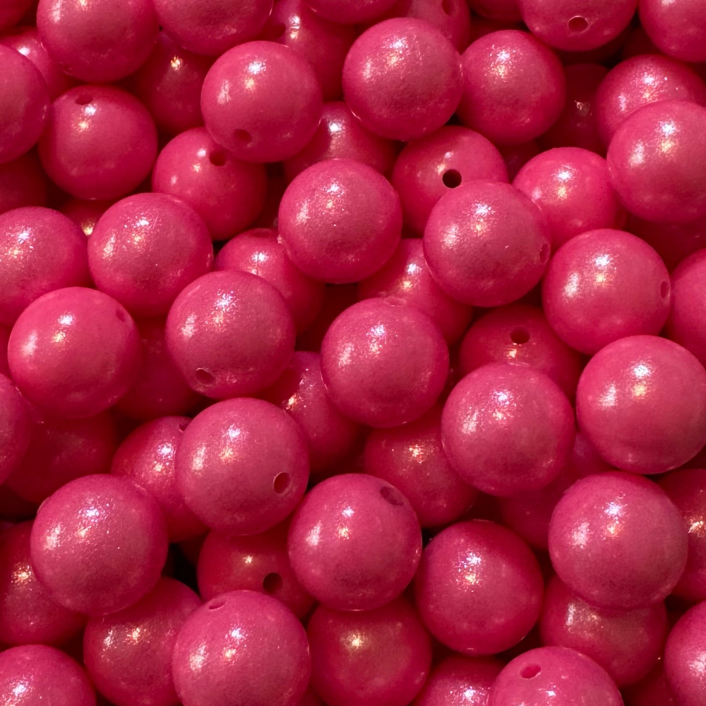 15mm Eraser Pink Chameleon Silicone Bead