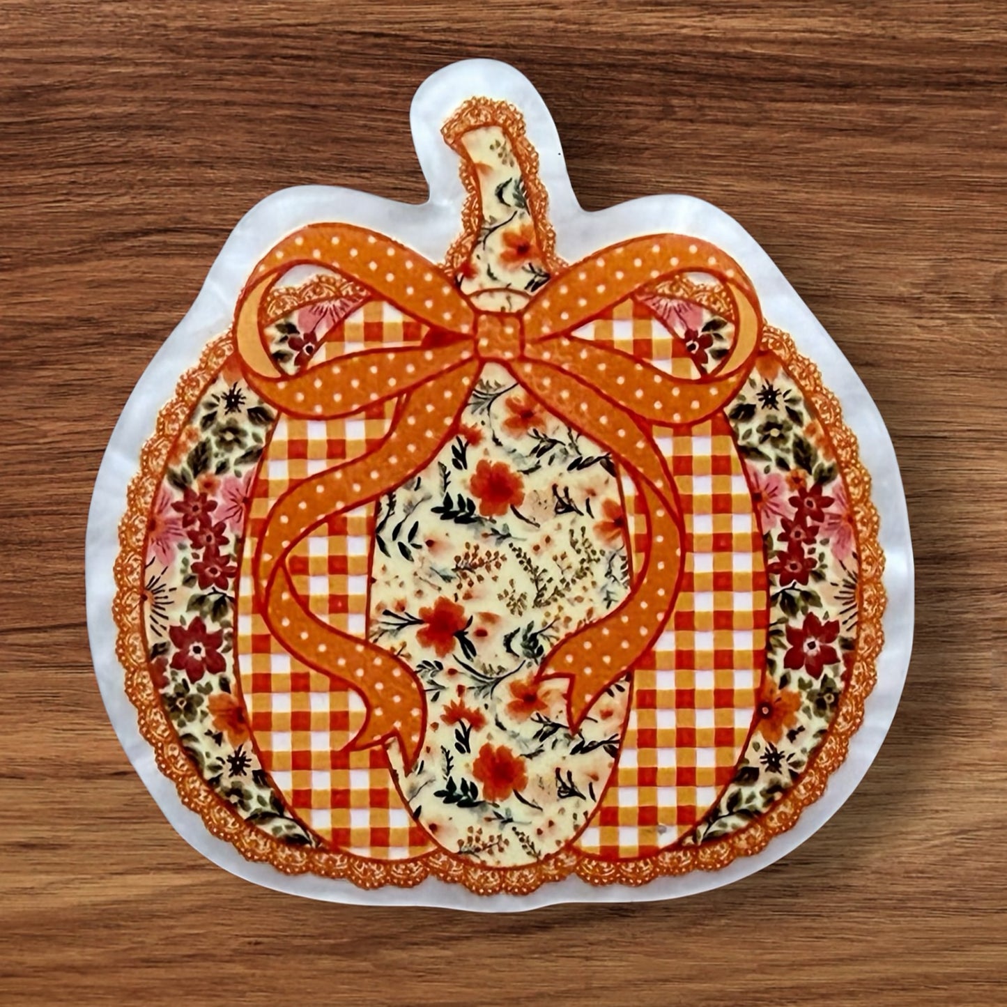 Pumpkin Acrylic Flatback