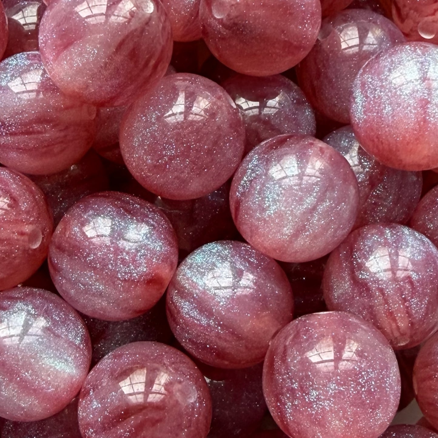 16mm Wine Red Galaxy Bead