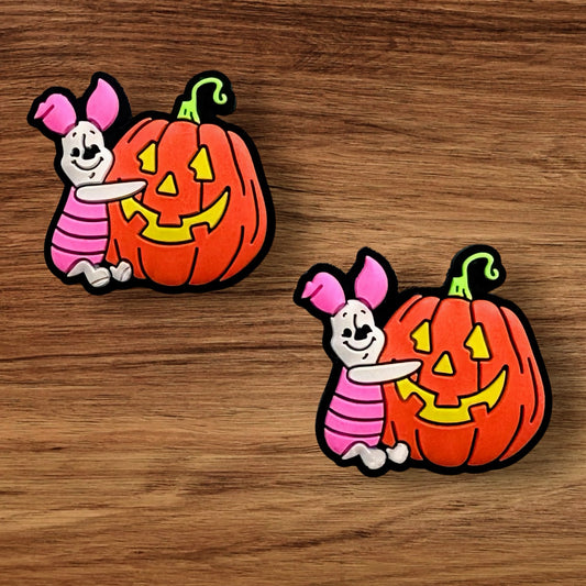 Pig With Pumpkin Focal