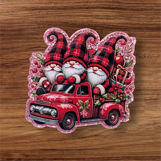 Christmas Gnomes Acrylic Flatback