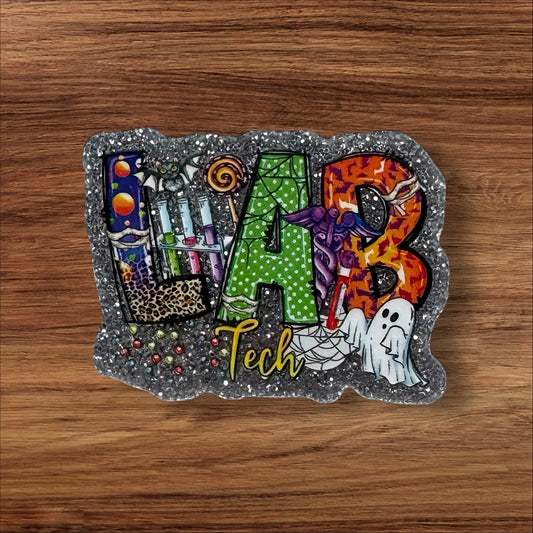 Spooky Lab Tech Acrylic Flatback