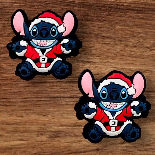 Blue Alien In Santa Suit Focal