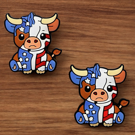 Patriotic Cow Focal