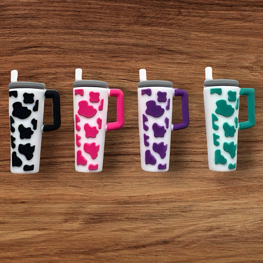 3-D Cow Print Tumbler Focal