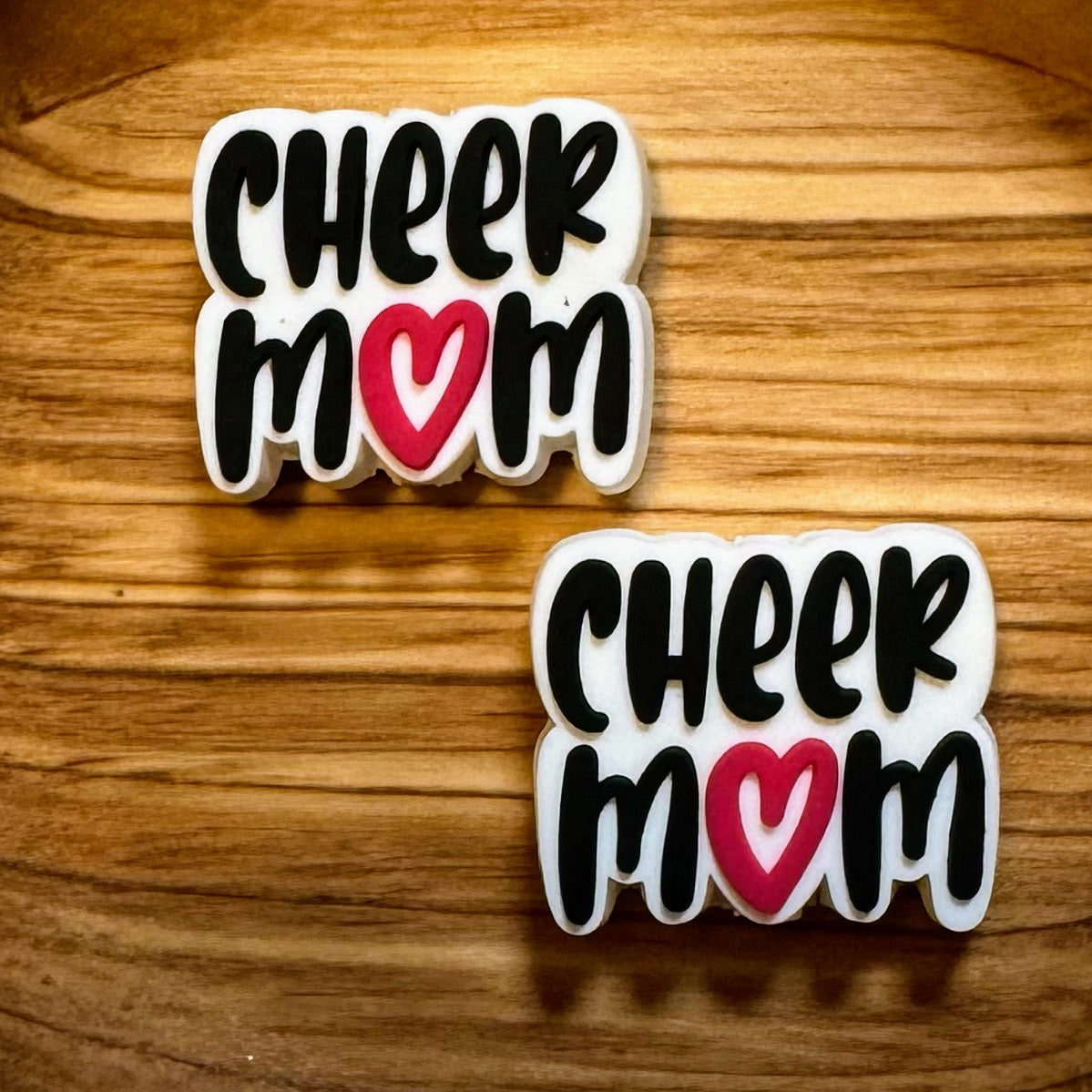 Cheer Mom Heart Focal