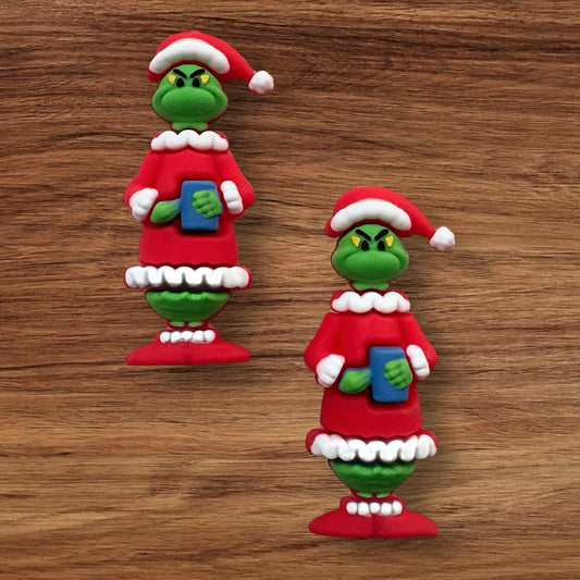3-D Green Guy With Mug Focal