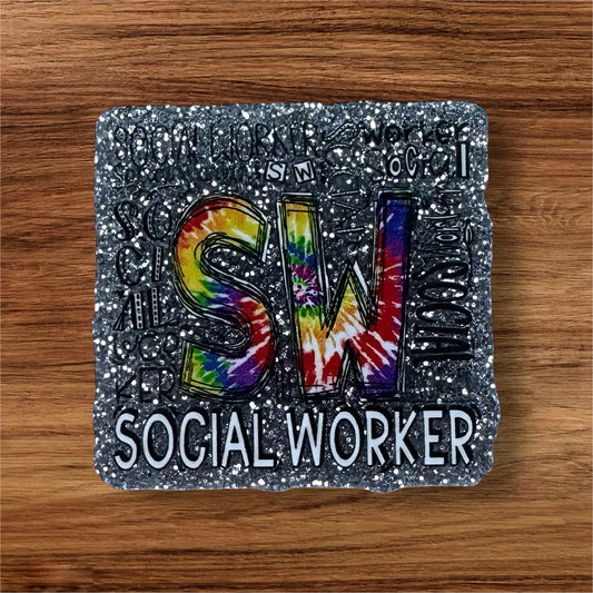Social Worker Acrylic Flatback
