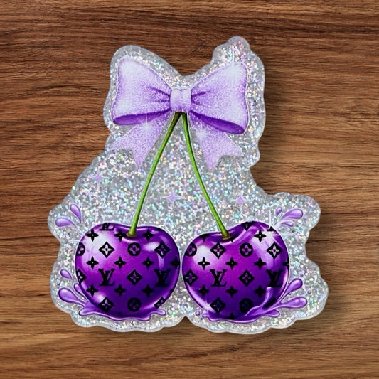 Designer Cherries Acrylic Flatback