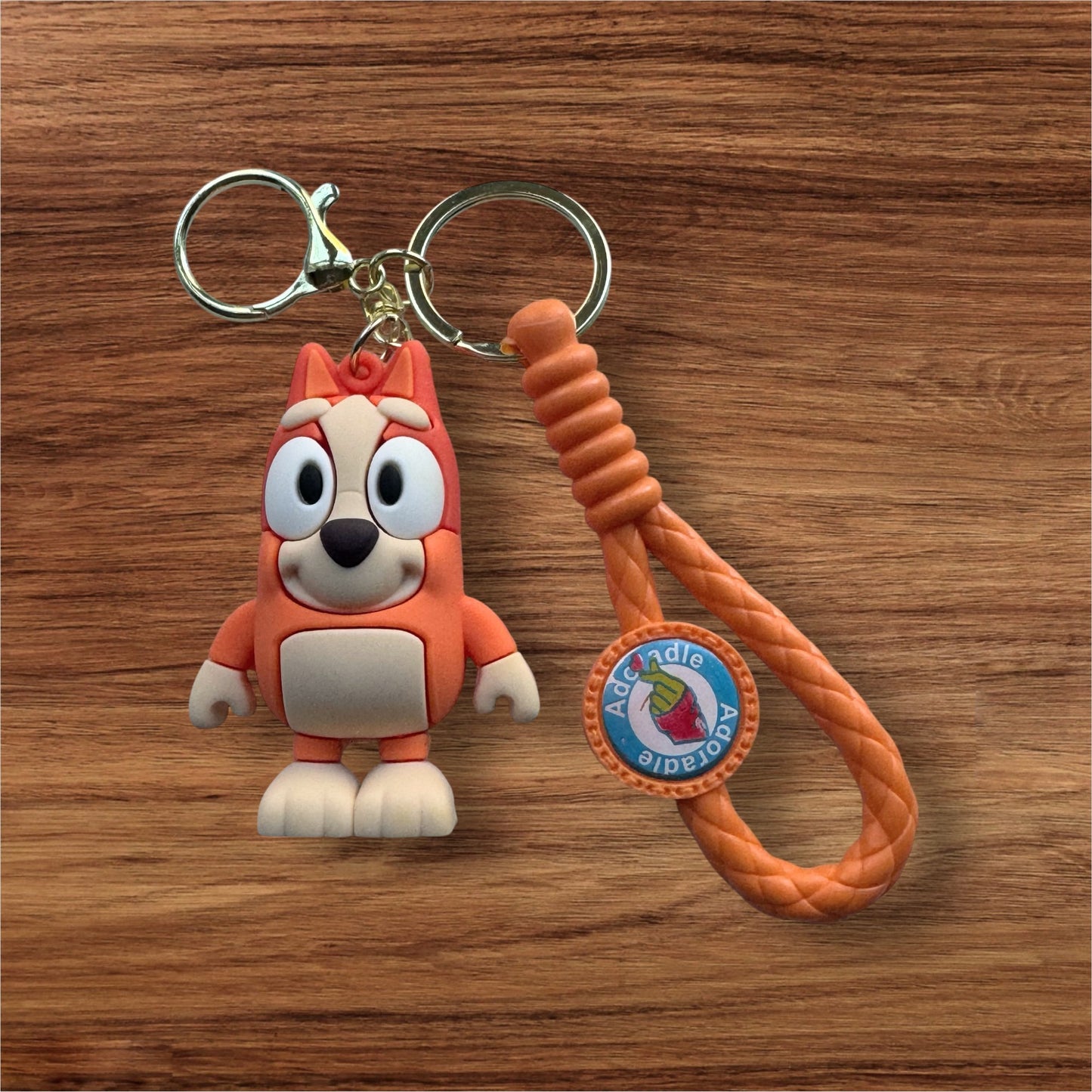Orange Dog Keychain