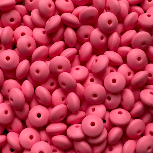 12mm Baby Pink Silicone Lentil