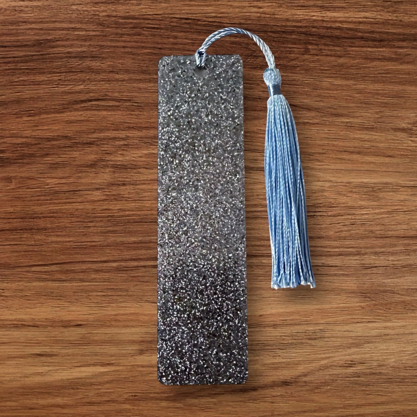 Steel Blue Bookmark With Tassel