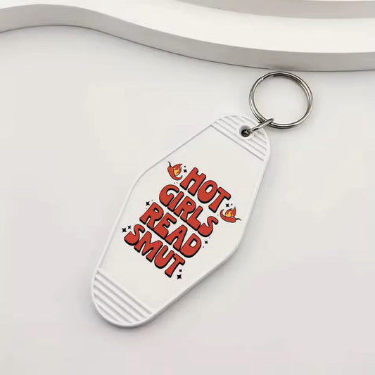 Hot Girls Read Smut Keychain Sticker