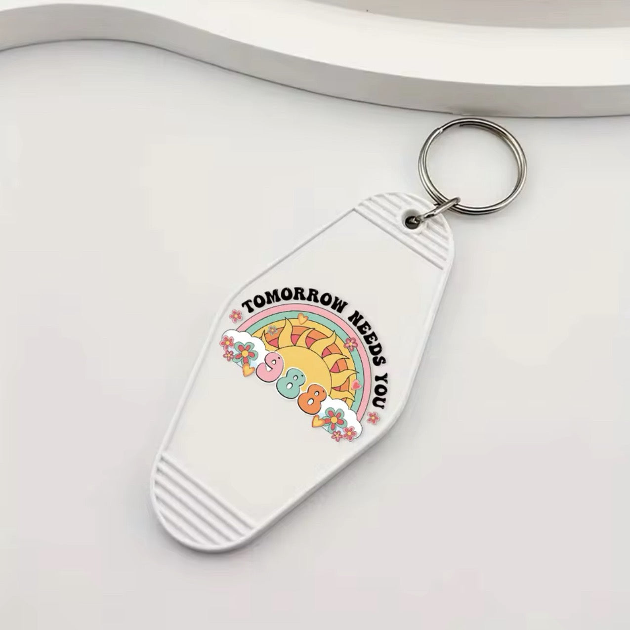 Tomorrow Needs You 988 Keychain Sticker