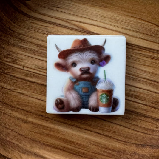 Cow With Iced Coffee Focal