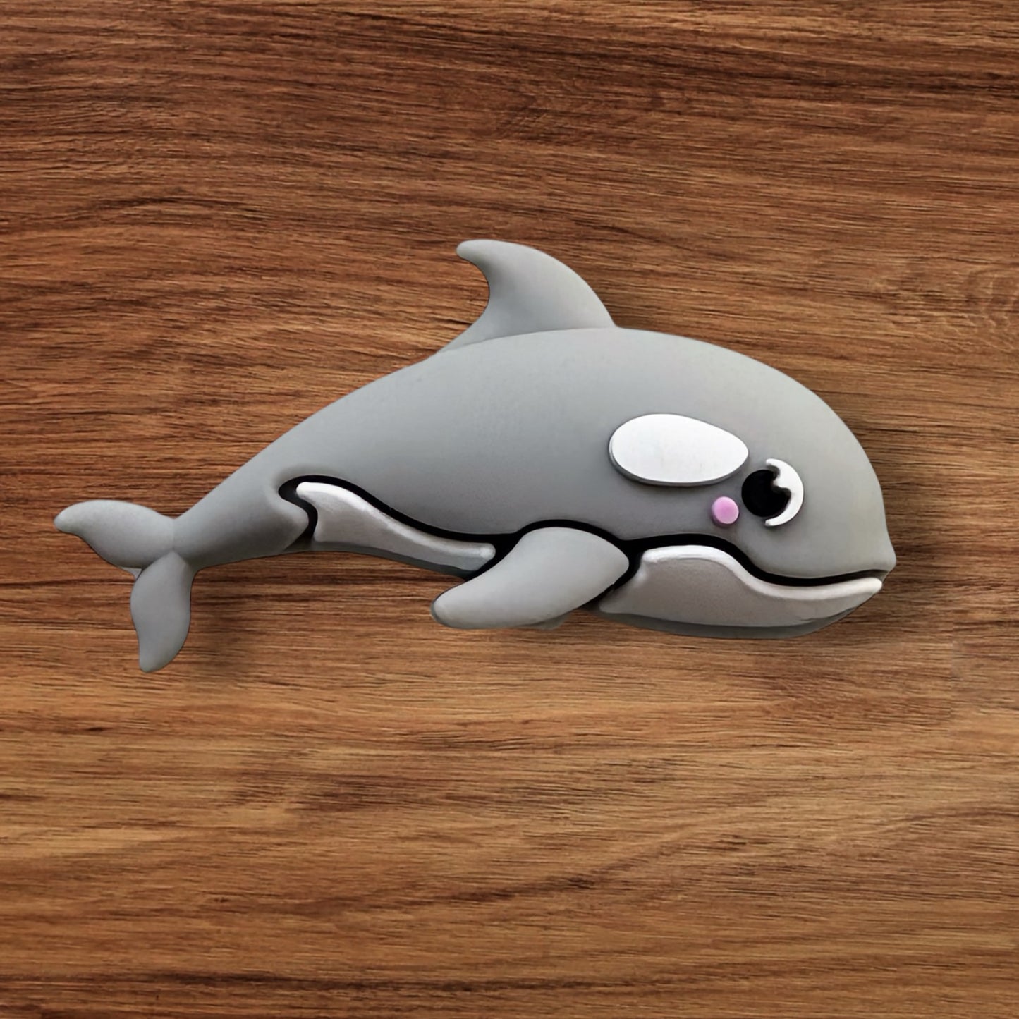 3-D Dolphin Focal (Light Gray)