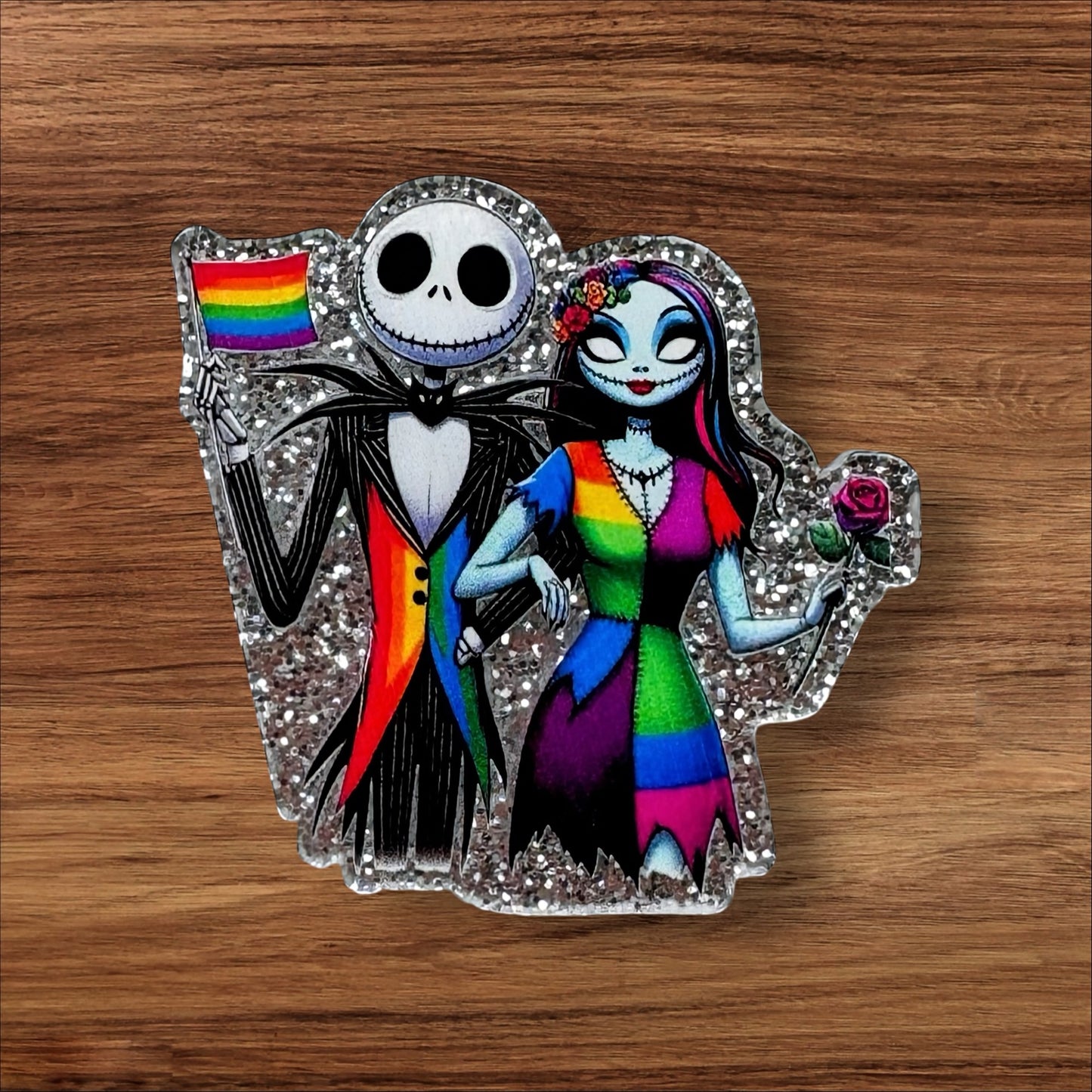 Jack & Sally Pride Acrylic Flatback