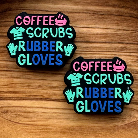 Coffee Scrubs Rubber Gloves Focal