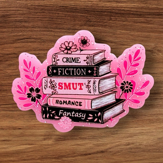 Stacked Books Acrylic Flatback