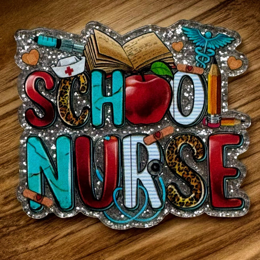 School Nurse Acrylic Flatback