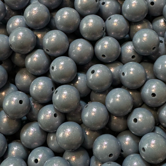 15mm Lilac Chameleon Silicone Bead