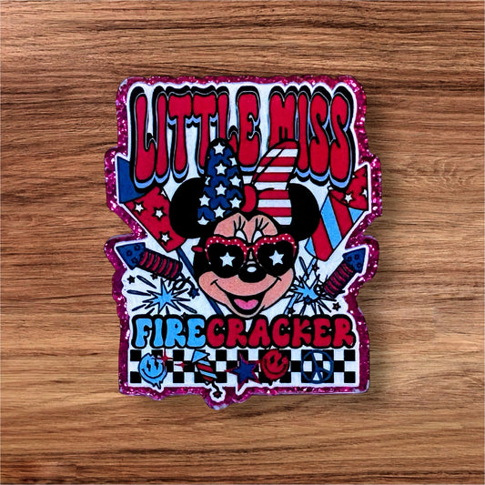 Little Miss Firecracker Acrylic Flatback