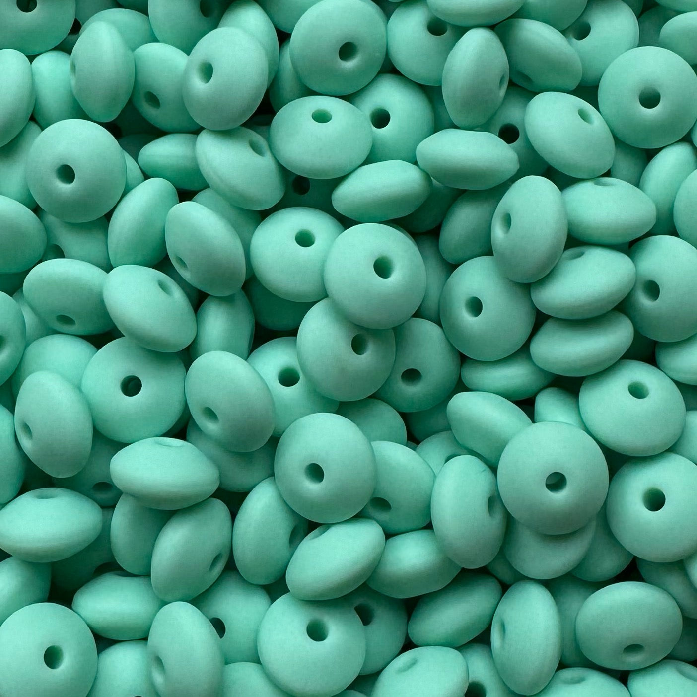 12mm Mint Green Silicone Lentil