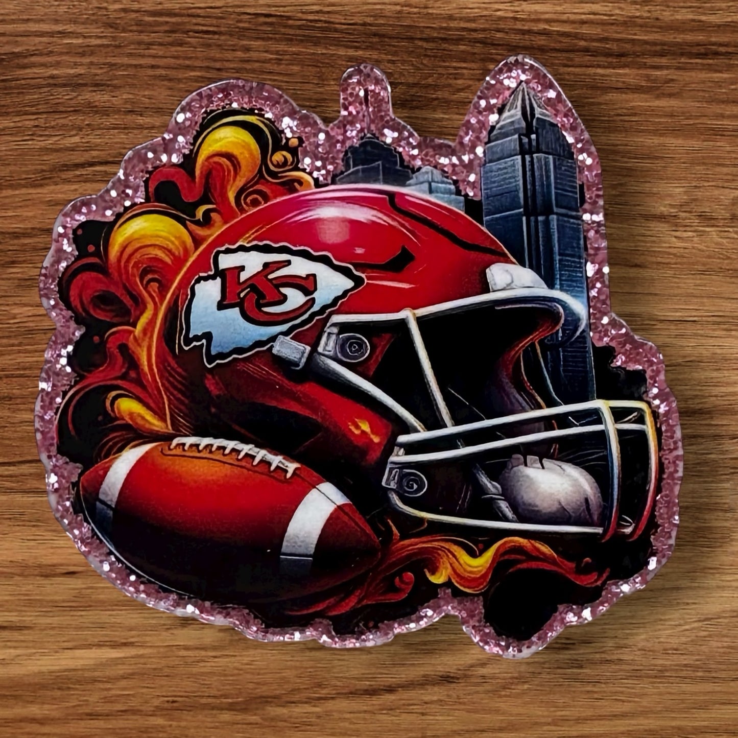 Football Acrylic Flatback