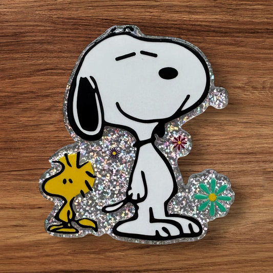 Beagle & Bird Acrylic Flatback