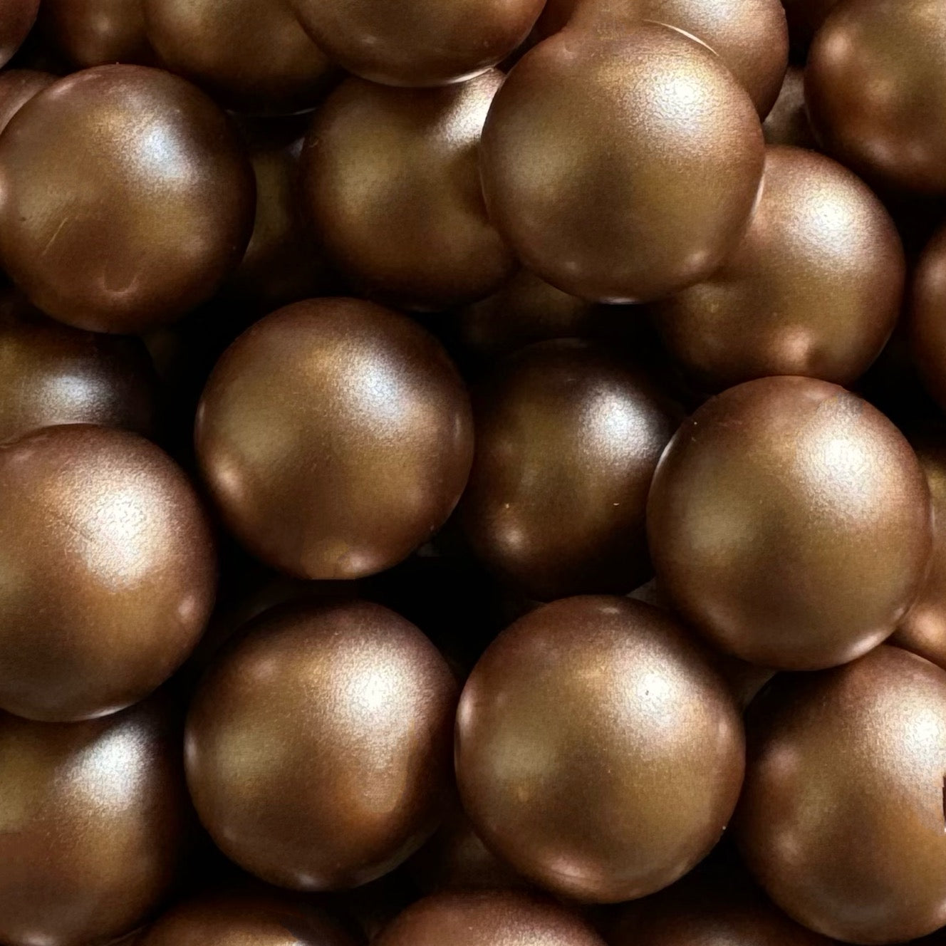 15mm Metallic Silicone Bead