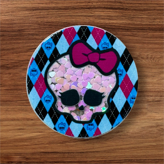Checkered Skull Shaker Flatback