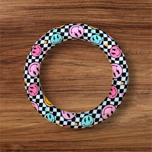 Colorful Checkered Silicone Ring