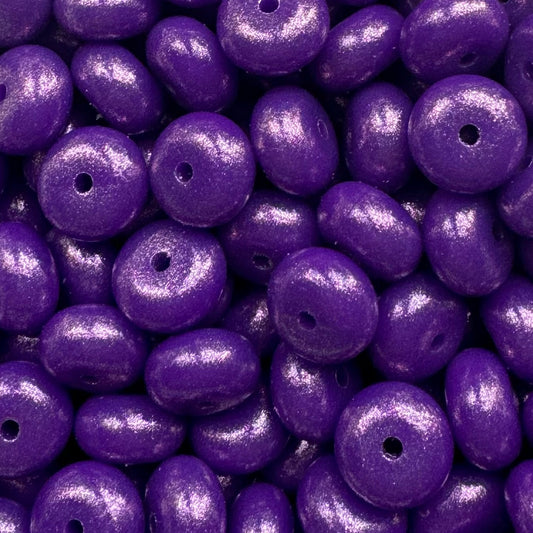 Grape Purple Opal Abacus Bead