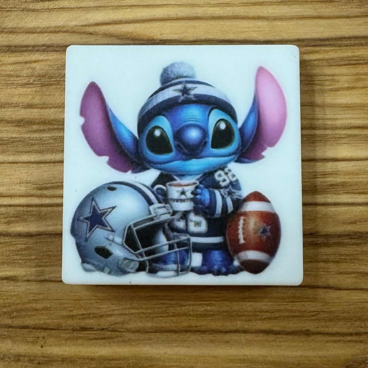 Blue Alien With Football Focal