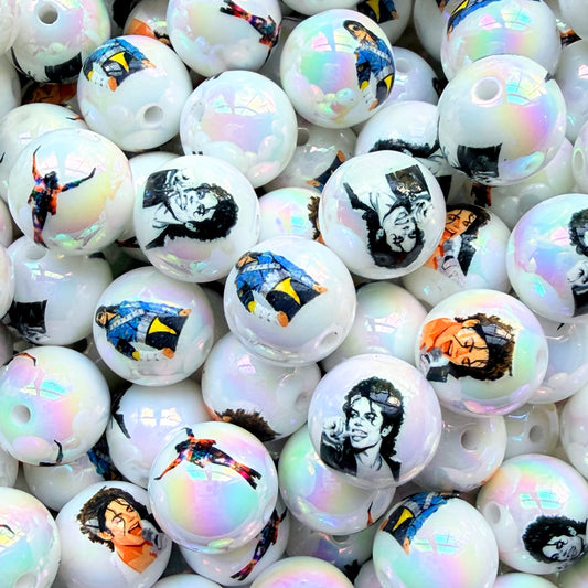 16mm Michael Jackson Acrylic Bead