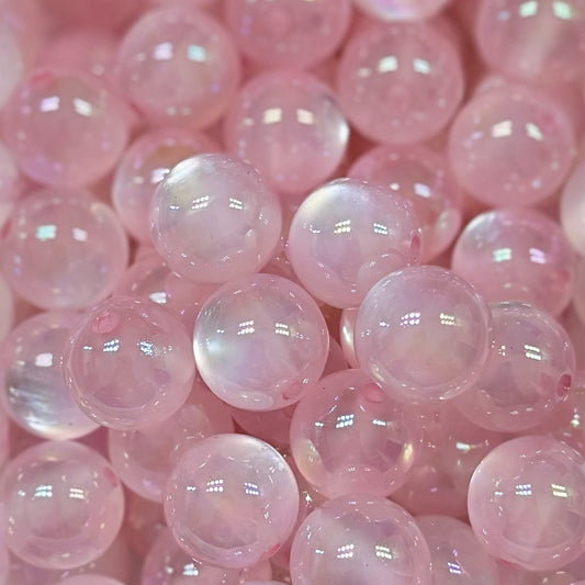 16mm Light Pink Jelly Acrylic Bead