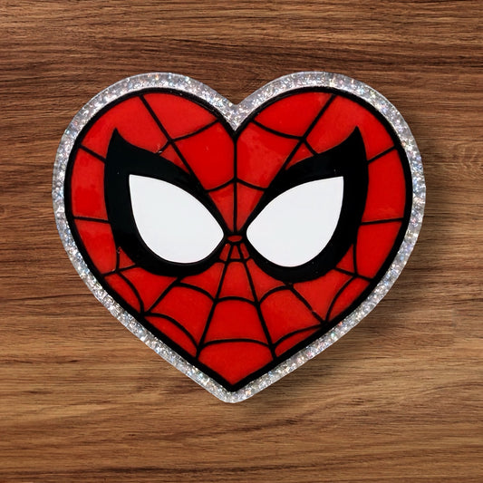 Spider-Guy Heart Acrylic Flatback