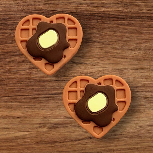 3-D Heart Waffle Focal
