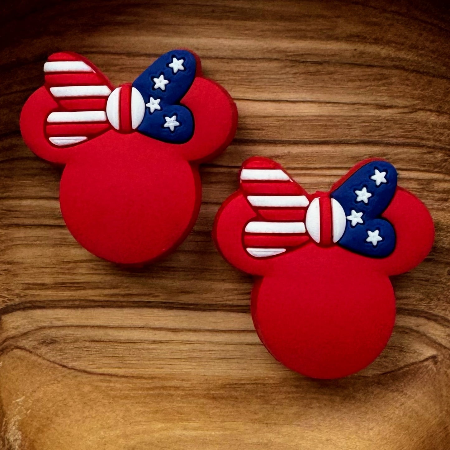 Red White & Blue Mouse Head Focal