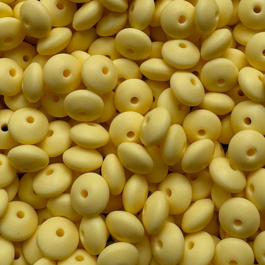 12mm Canary Yellow silicone lentil