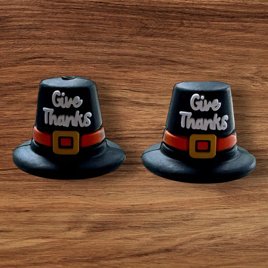 3-D Give Thanks Pilgrim Hat Focal