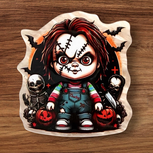 Scary Doll Acrylic Flatback